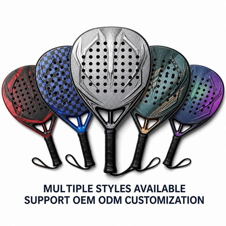 EVA Core Carbon Fiber Outdoor Training Match Ready Padel Racket factory