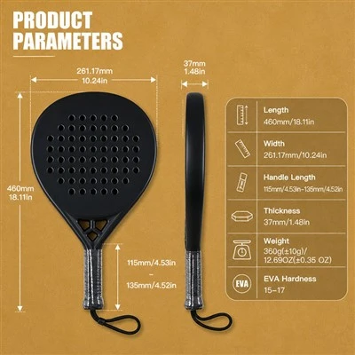 Custom OEM/ODM Manifattur professjonali tar-racket Padel
