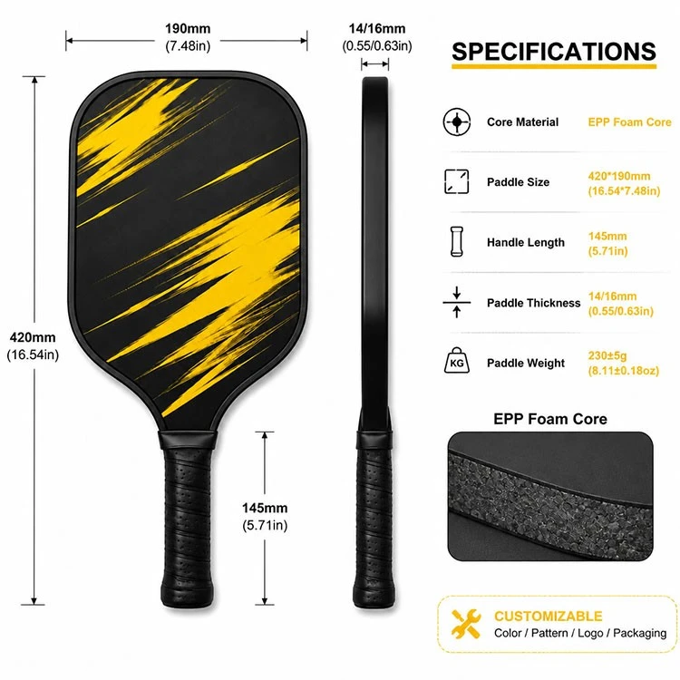USAPA Approved 5th Generation 13MM Pickleball Paddle high quality